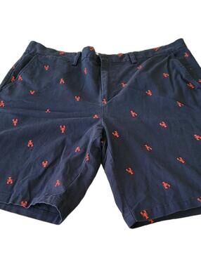 Old Navy Men's  Ultimate Slim, Built In Flex Above The Knee Shorts. Size 38 Blue